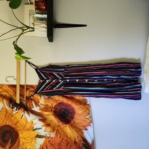 Mimi Chica Womens S Dress Multicolored Stripes